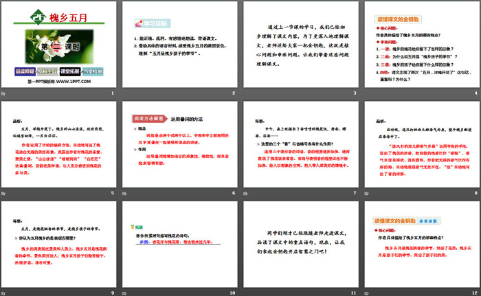 《槐乡五月》PPT下载