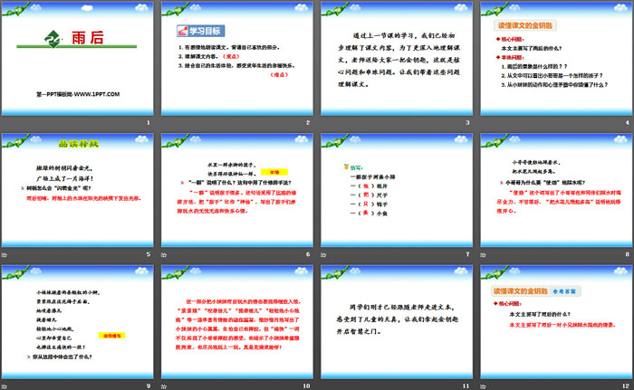 《雨后》PPT优质课件