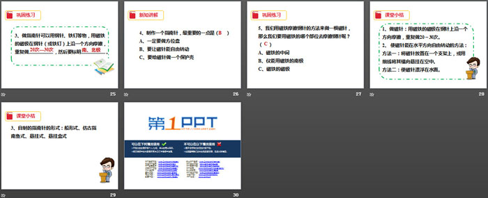 《做一个指南针》磁铁PPT下载