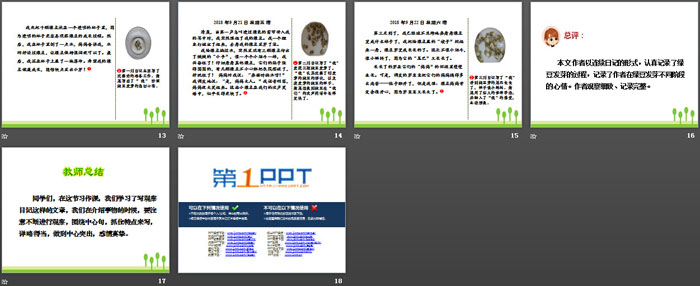 《写观察日记》PPT