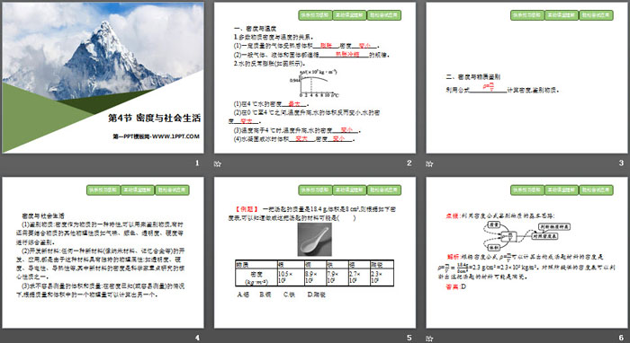 《密度与社会生活》质量与密度PPT