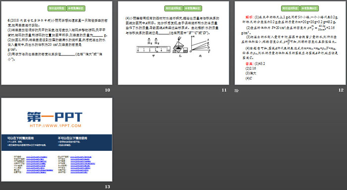 《本章整合》质量与密度PPT