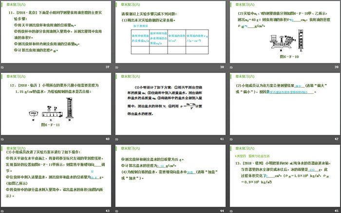 《章末复习》质量与密度PPT