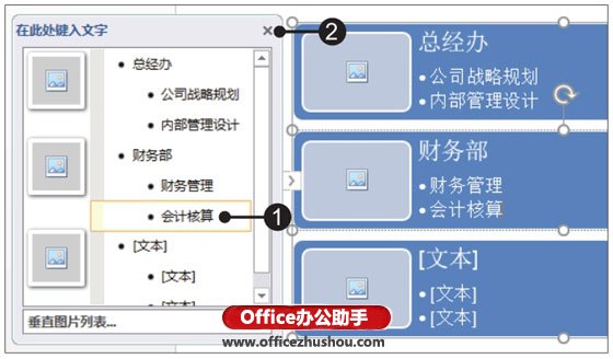 在SmartArt图形中添加文本的两种方法