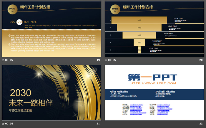 《感恩有你共赢未来》企业年终工作总结汇报PPT模板