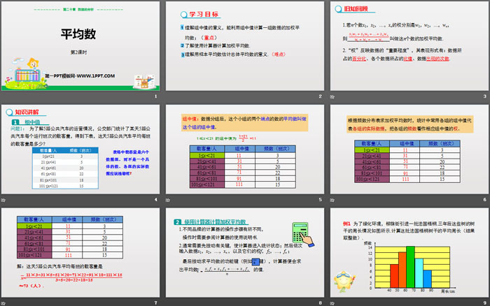 《平均数》数据的分析PPT课件(第2课时)