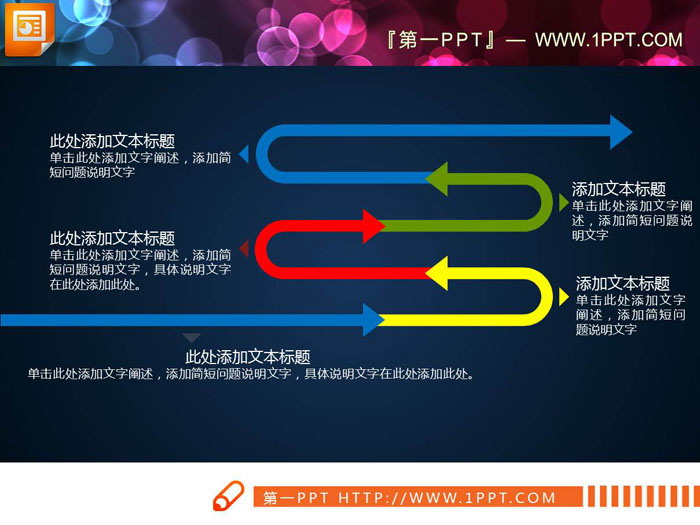 S状PPT流程图