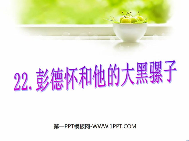 《彭德怀和他的大黑骡子》PPT课件4