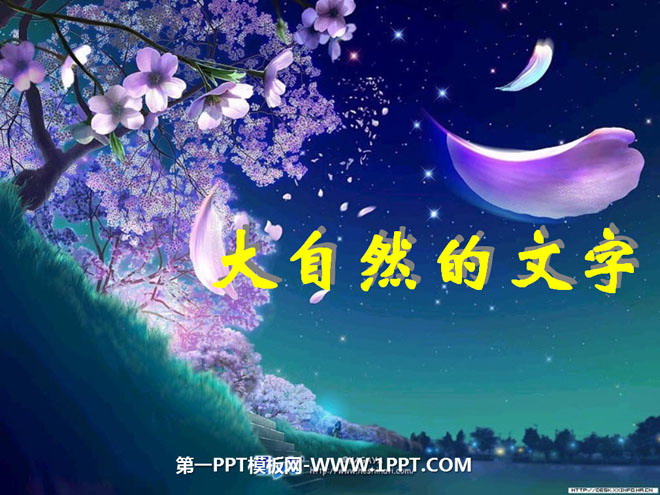 《大自然的文字》PPT课件