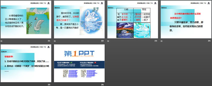 《丑小鸭》PPT