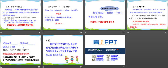 《我爱故乡的杨梅》PPT