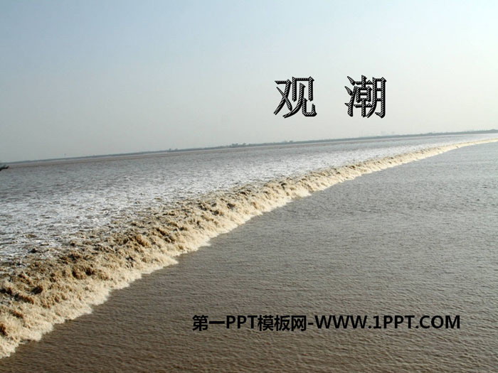 《观潮》PPT下载