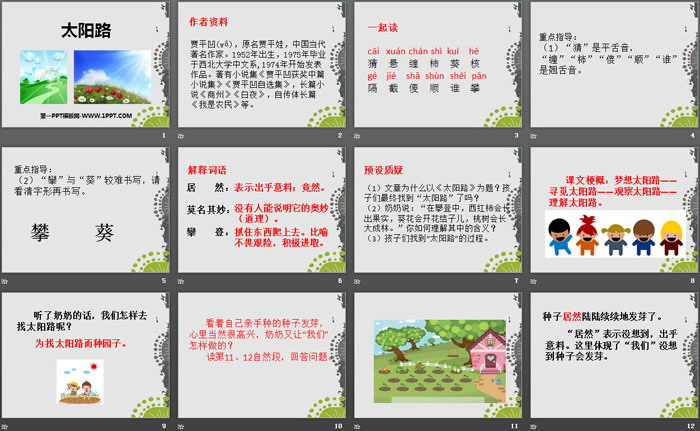 《太阳路》PPT