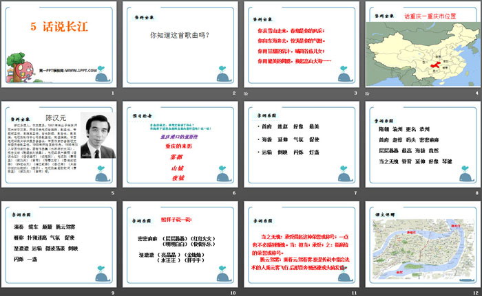 《话说长江》PPT下载