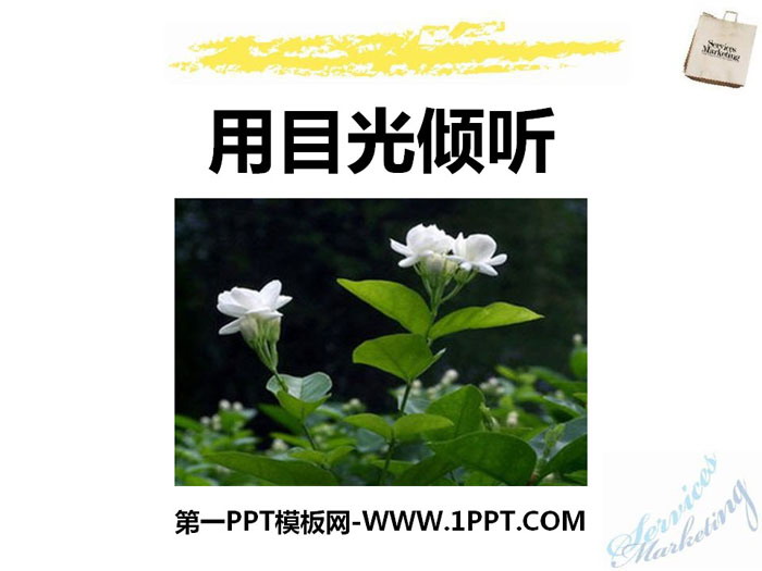 《用目光倾听》PPT