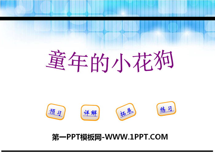 《童年的小花狗》PPT