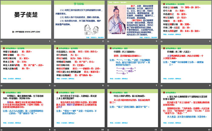 《晏子使楚》PPT下载