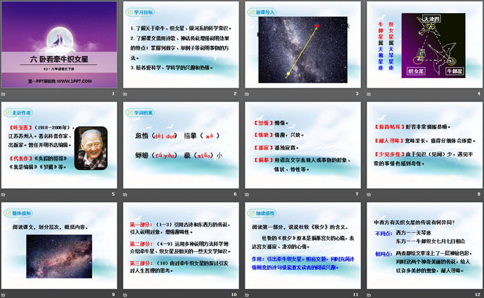 《卧看牵牛织女星》PPT