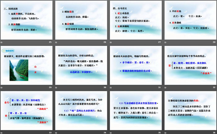 《三峡》PPT教学课件