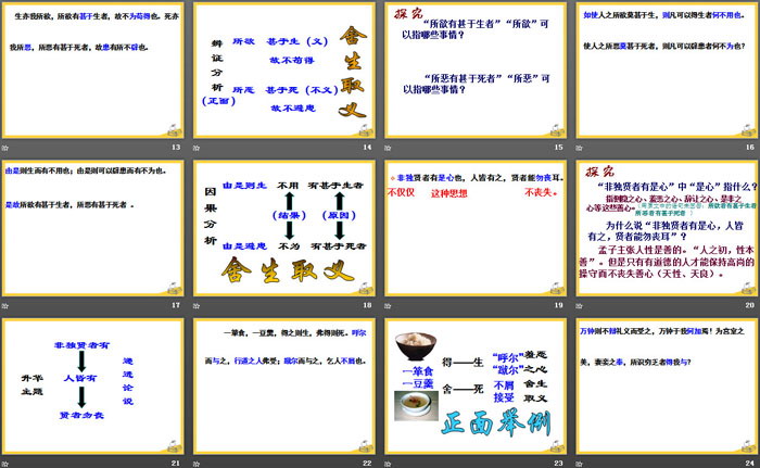 《鱼我所欲也》PPT