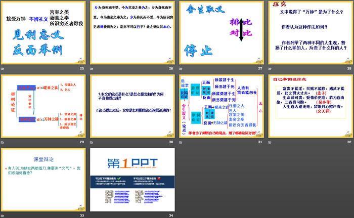 《鱼我所欲也》PPT