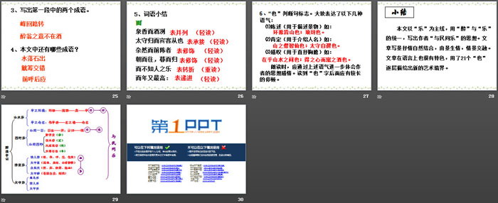 《醉翁亭记》PPT免费课件