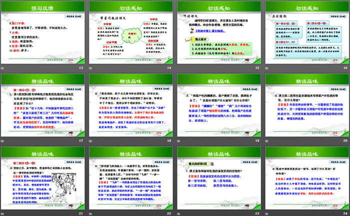 《范进中举》PPT免费教学下载