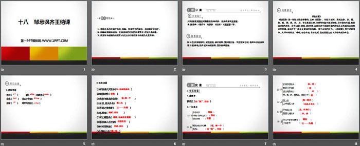 《邹忌讽齐王纳谏》PPT精品课件