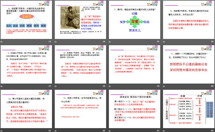 《大堰河——我的保姆》PPT免费下载