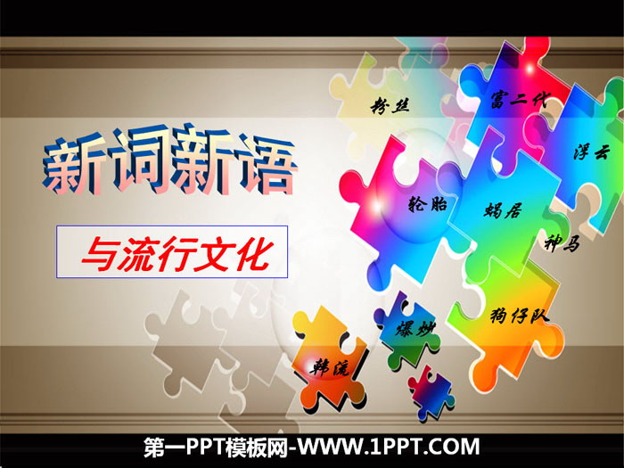 《新词新语与流行文化》PPT