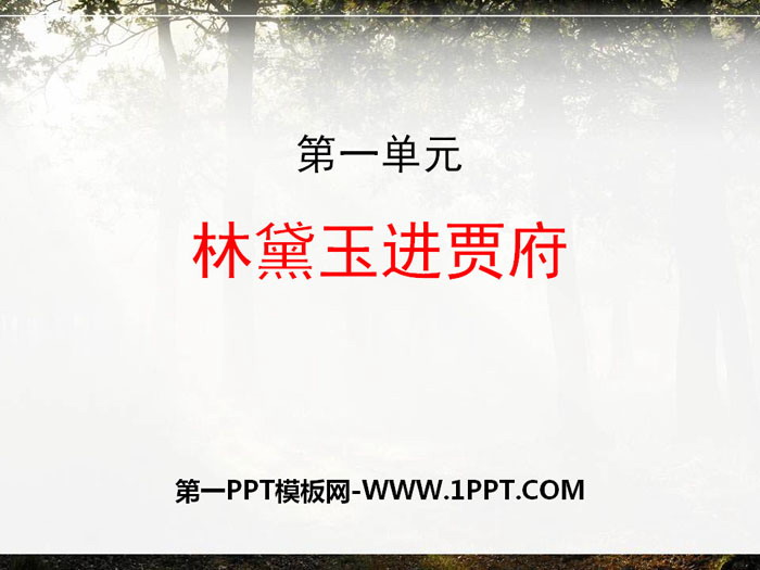 《林黛玉进贾府》PPT下载