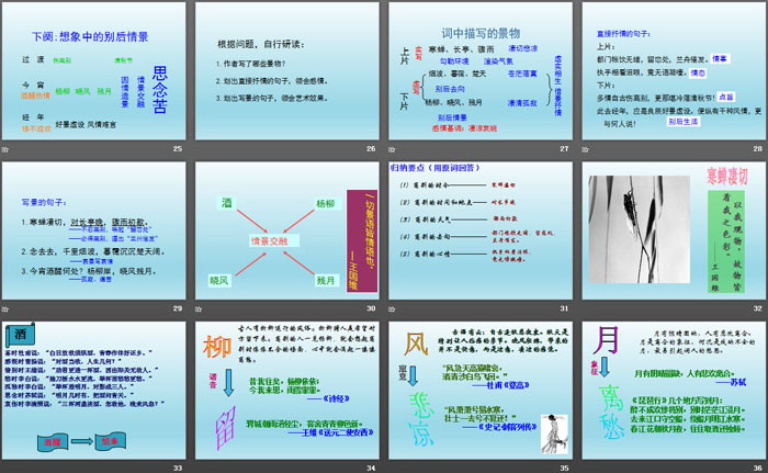 《雨霖铃》柳永词两首PPT