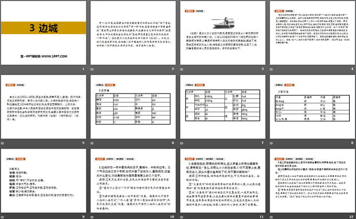 《边城》PPT下载