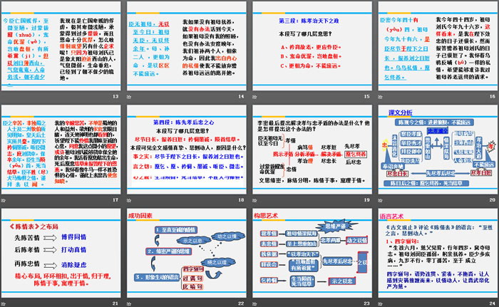 《陈情表》PPT教学课件