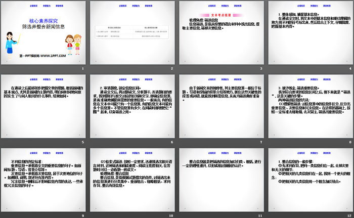 《筛选并整合新闻信息》核心素养探究PPT