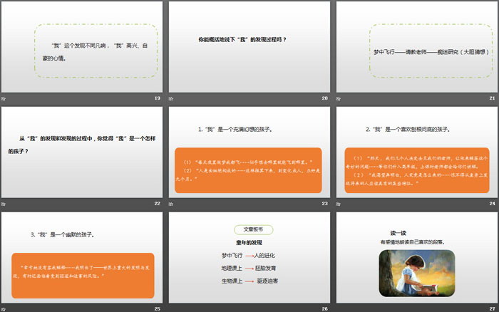 《童年的发现》PPT免费下载