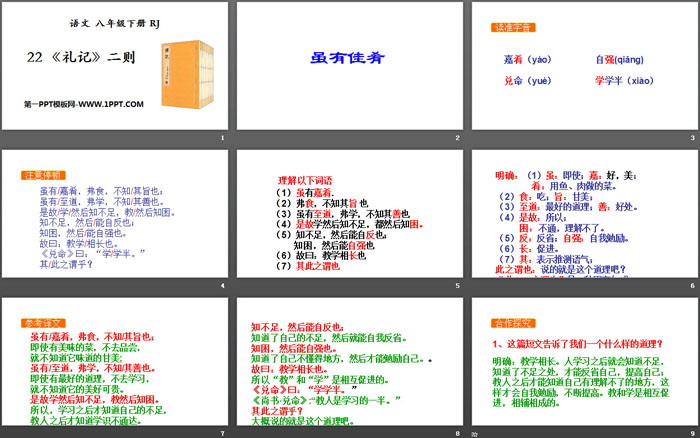 《<礼记>二则》PPT