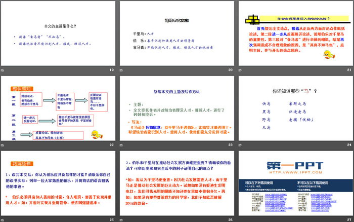 《马说》PPT免费课件