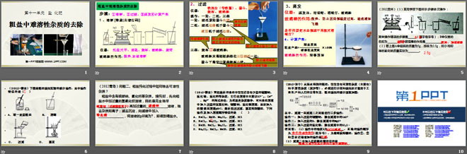 《粗盐中难溶性杂质的去除》盐化肥PPT课件4