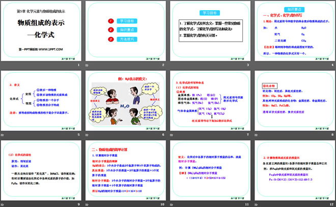 《物质组成的表示—化学式》化学元素与物质组成的表示PPT课件2