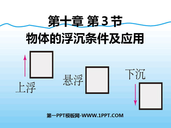 《物体的浮沉条件及应用》浮力PPT课件