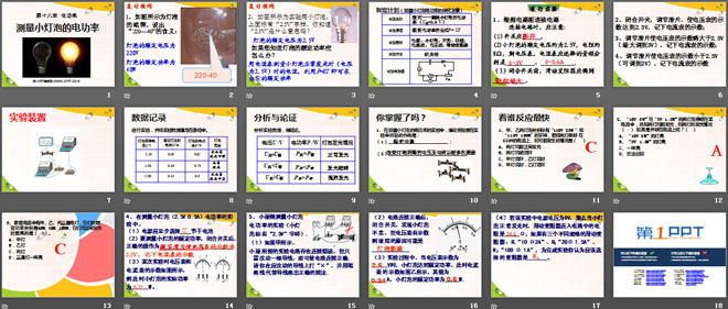 《测量小灯泡的电功率》电功率PPT课件4