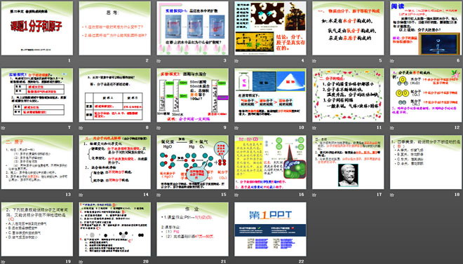 《分子和原子》物质构成的奥秘PPT课件6