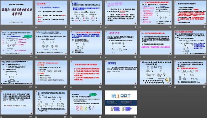 《利用化学方程式的简单计算》化学方程式PPT课件4