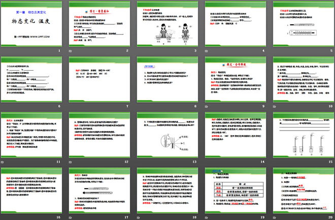 《物态变化 温度》物态及其变化PPT课件