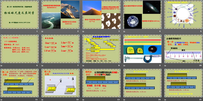 《物体的尺度及其测量》物质世界的尺度、质量和密度PPT课件2