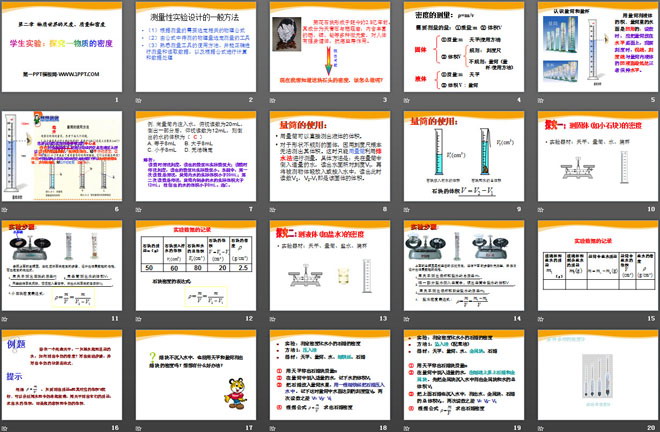 《探究—物质的密度》物质世界的尺度、质量和密度PPT课件3