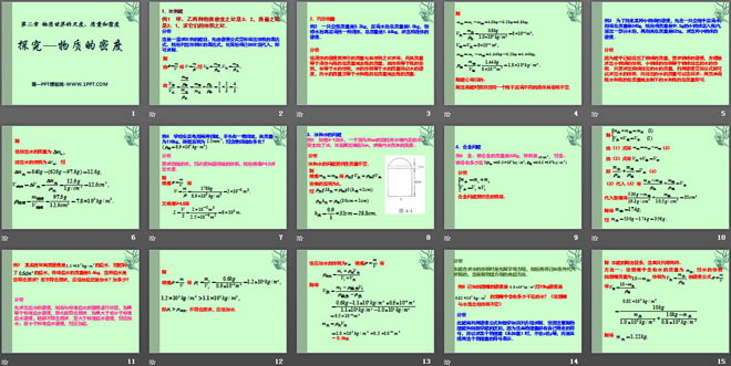 《探究—物质的密度》物质世界的尺度、质量和密度PPT课件4