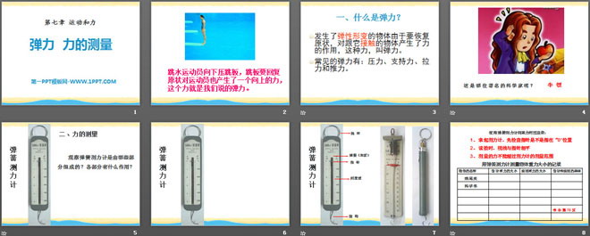 《弹力 力的测量》运动和力PPT课件4