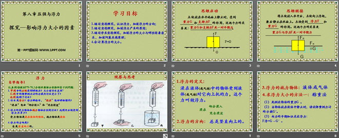 《探究—影响浮力大小因素》压强与浮力PPT课件